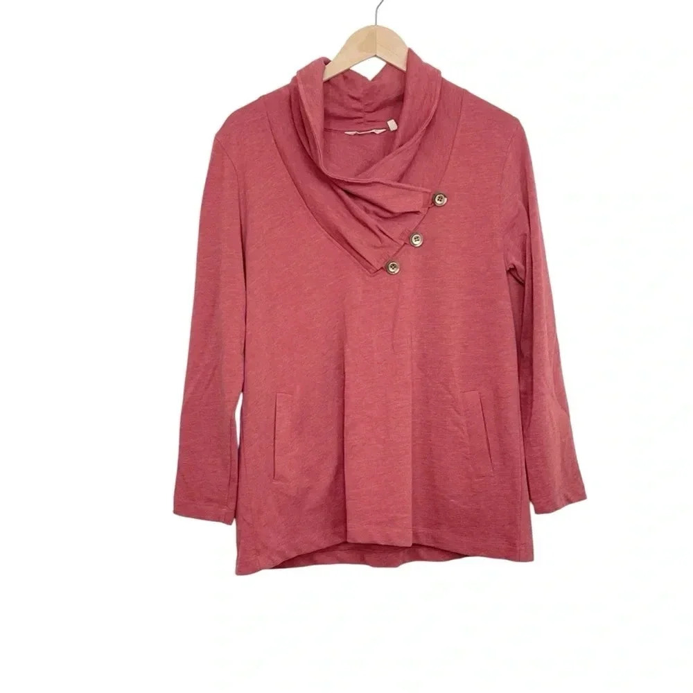 Soft Surroundings Westminster Tunic Sweatshirt Petite Small